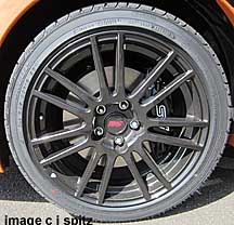 2013 sti special edition 18" black alloy wheel