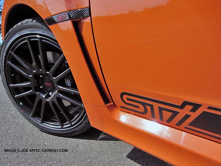 subaru 2013 tangerine orange sti special edition logo