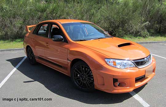 tangerine orange 2013 sti 4 door special edition sedan