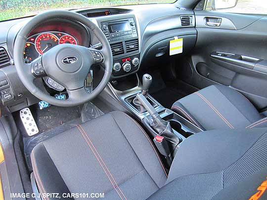 interior of 2013 wrx special edition sedan