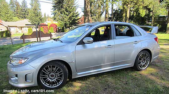 2013 subaru wrx sti 4 door sedan side view