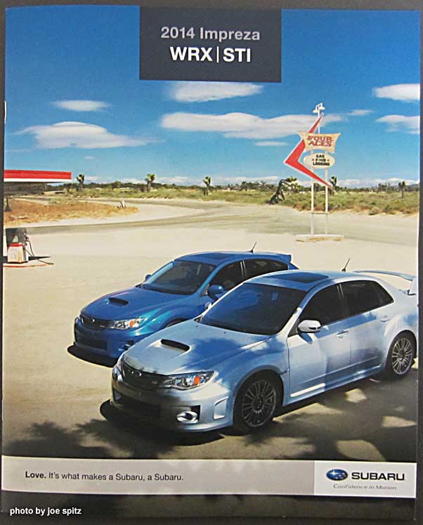 2014 Subaru WRX and STI brochure