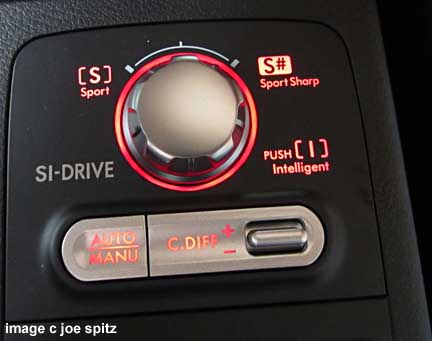 2014 subaru nimpreza sti Si Drive DCCD controls