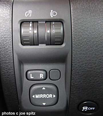 2014 subaru impreza wrxs sti driver control- power headlight aiming, dash light, VDC off, power mirror control