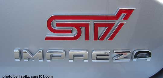 2014 sti logo on tailgate