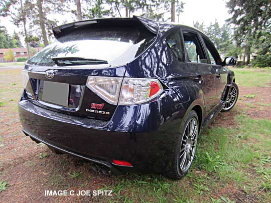 2014 subaru impreza wrx sti 5 door gate, color plasma blue