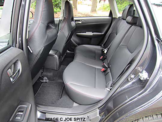 2014 WRX Limited 5 door rear seat, leather interior