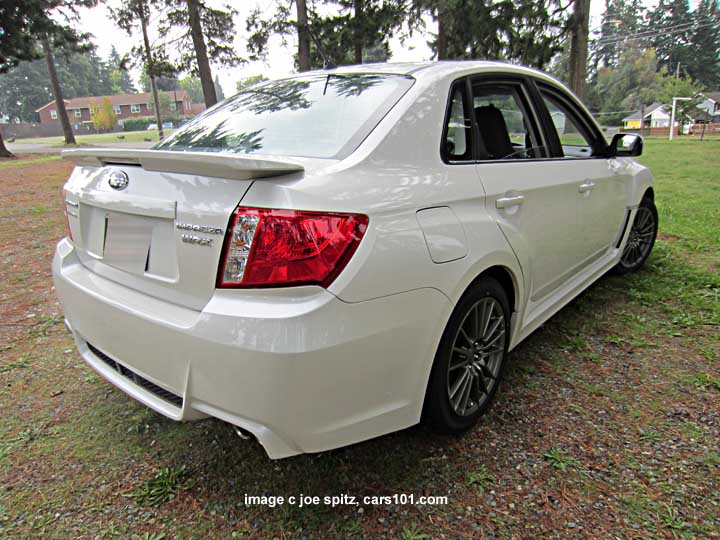 rear spoiler, 2014 subaru wrx 4 door sedan