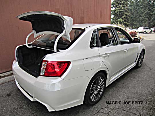 open trunk on 2014 subaru wrx 4 door sedan