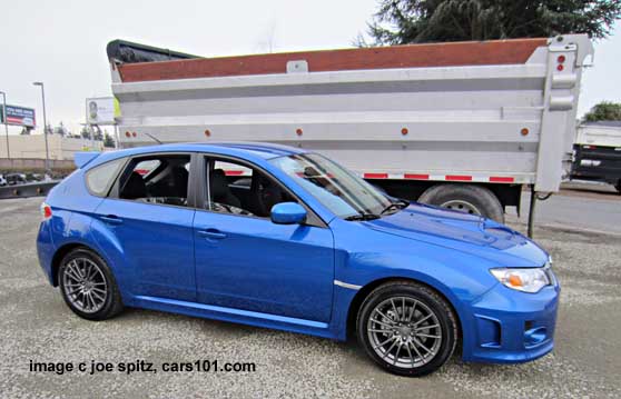 2014 5 door wrx at a construction site