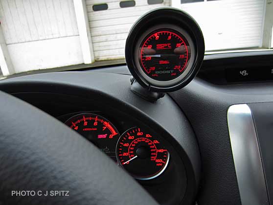 2014 STI with optional turbo boost gauge