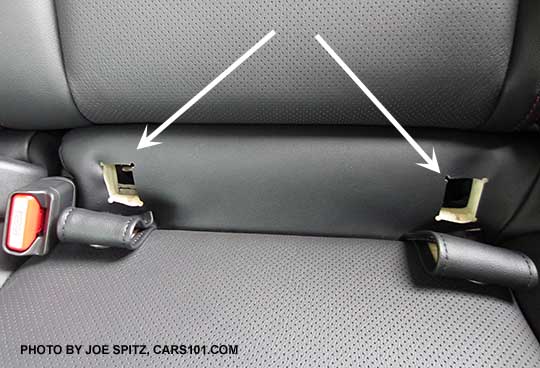 2015 WRX Child Seat LATCH lower anchors