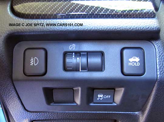 2015 WRX  base model driver control panel with optional fog light switch