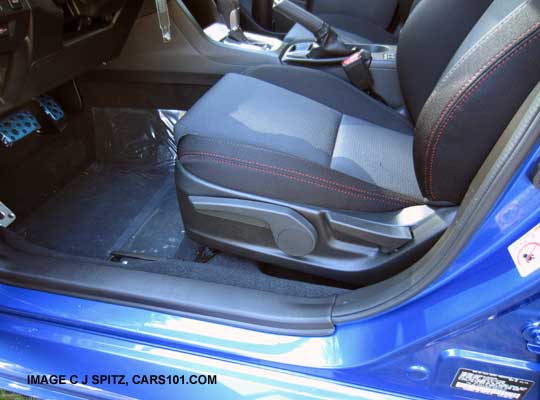 2015 Subaru WRX front seat
