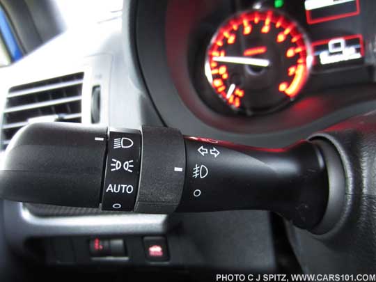 2015 WRX headlight switch, with auto dusk-to-dawn,  fog lights