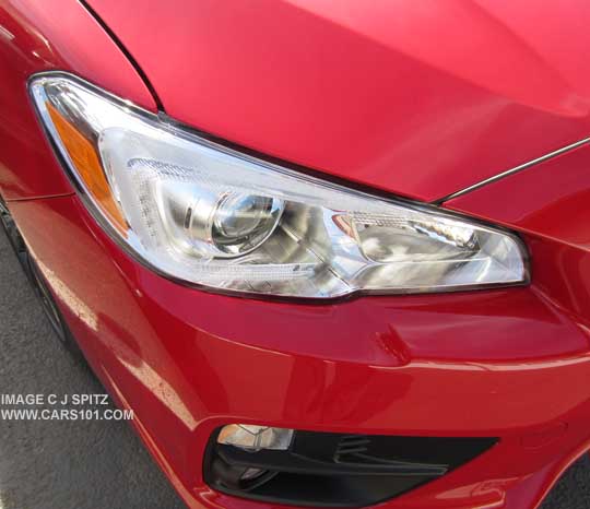 2015 WRX Premium headlight, silver inner surround