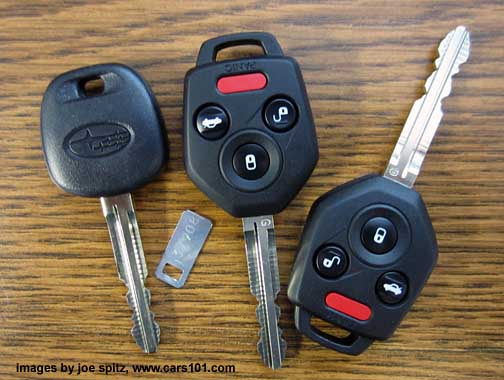 3 keys supplied with a 2015 WRX (no pushbutton start)