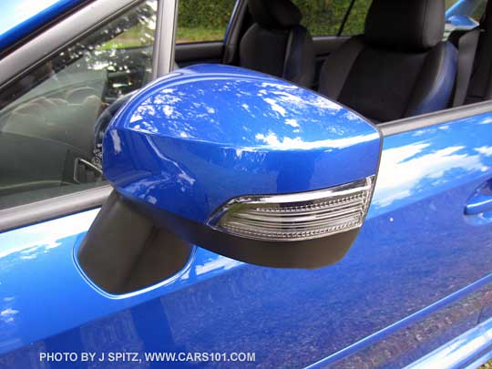 2015 STI mirror with turn signal, WR Blue