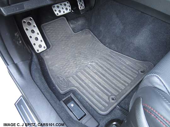 wrx, sti optional rubber all season floor mat