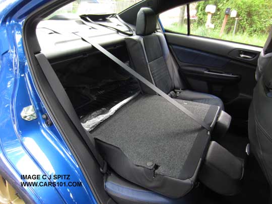 2015 STI Launch Edition rear seat,folded down
