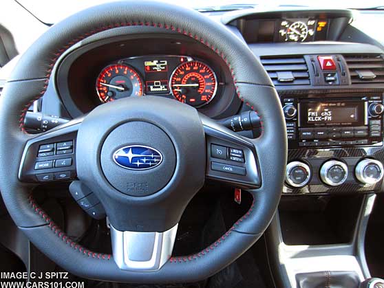 2015 WRX base model steering wheel, leather wrapped