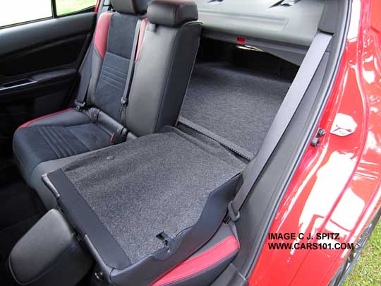 2015 SDTI rear seat folded down, 60/40 split