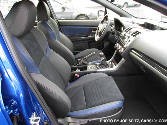 front seats of 2015 Subaru WRX STI Launch Edition