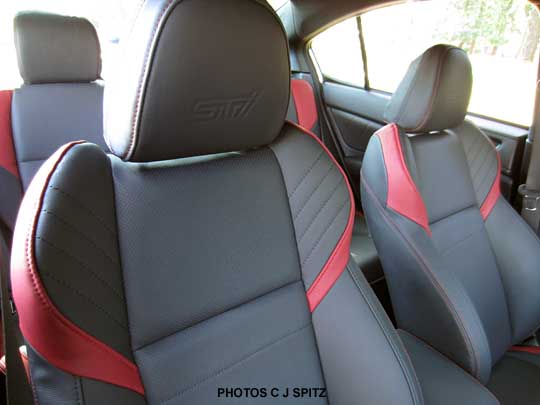 close-up 2015 STI headrest