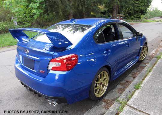 WR Blue STI Launch Edition spoiler