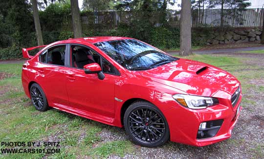 Lightning Red 2015 Subaru WRX STI