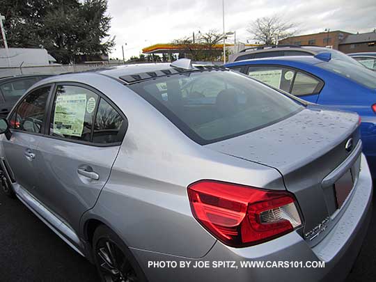 2015 WRX and STI optional vortex generator, goes on the back of the roof by the antenna, WRX base model sedan shown