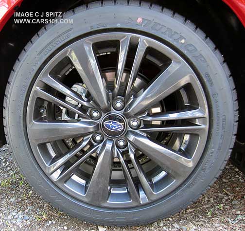 2015 WRX standard dark gray 17" alloy wheel