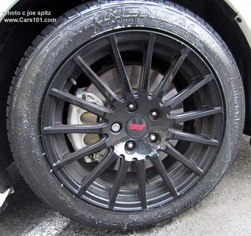 2015 WRX optional 17" STI black alloy wheel