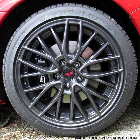standard STI gray 18" alloy wheel