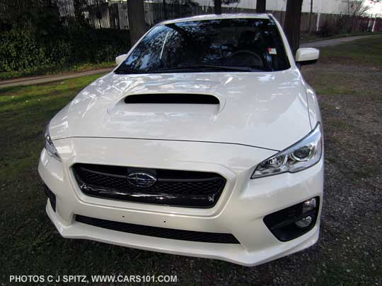 WRX front grill, crystal white shown