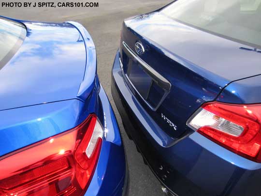 R Blue and Galaxy blue 2015 WRX