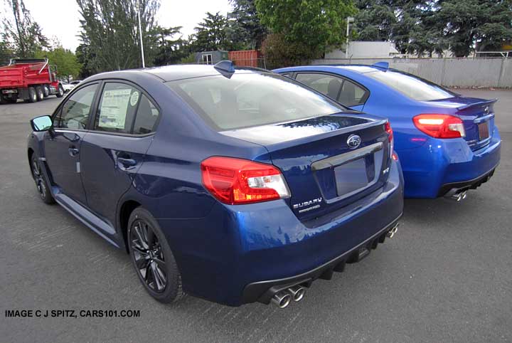 Galaxy Blue and WR Blue WRXs