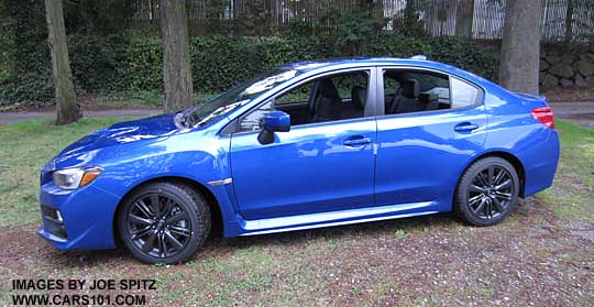 side view 2015 rally blue wrx
