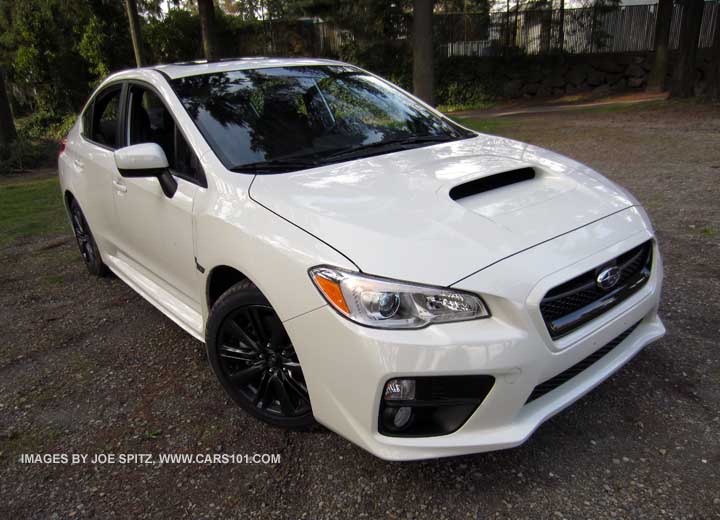 wrx crystal white front view, 2015 model shown