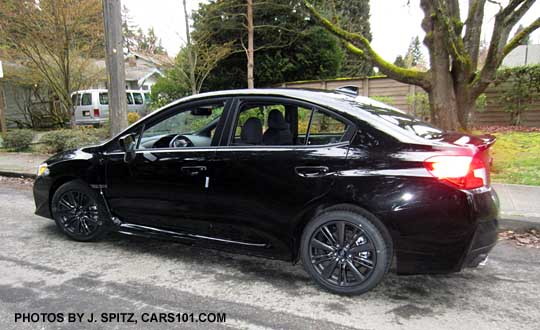 side view 2015 black wrx