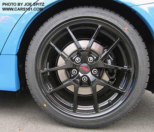 2016 STI Series.HyperBlue 18inch black BBS alloy wheel