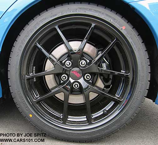 2016 STI Series.HyperBlue 18inch black BBS alloy wheel