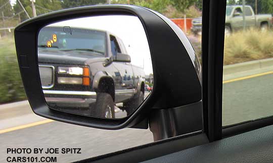 2016 Subaru WRX and STI outside driver's side mirror with blind spot detection