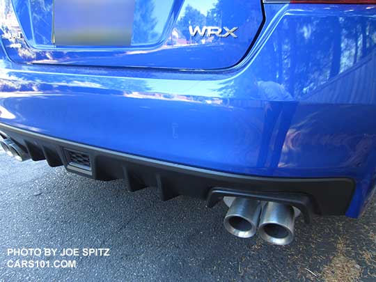 2016 Subaru WRX and STI optional catback exhaust. WRX shown.