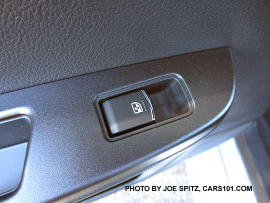 close-up 2016 WRX rear down power window switch