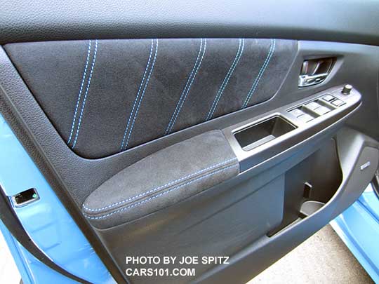 2016 STI Series.HyperBlue door panel with hyperblue stitching