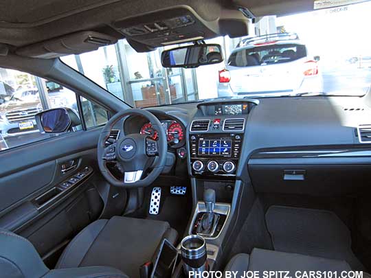 2016 Subaru WRX with Eyesight,  CVT center console with CVT transmission