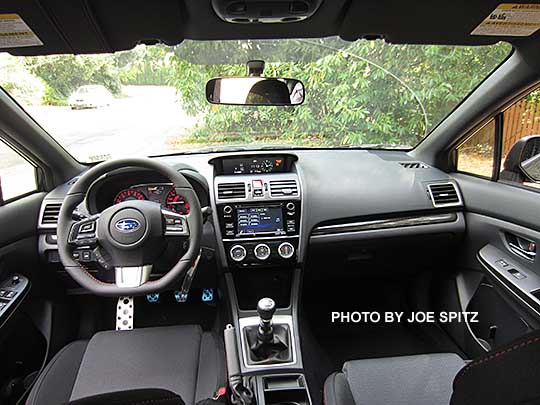 2016 WRX base model interior, standard 6.2" audio