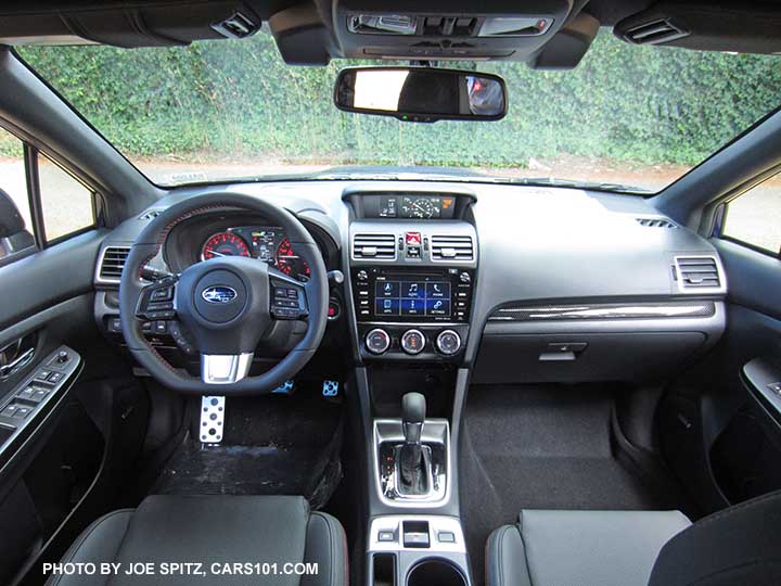 2016 Subaru WRX CVT interior with optional Eyesight system