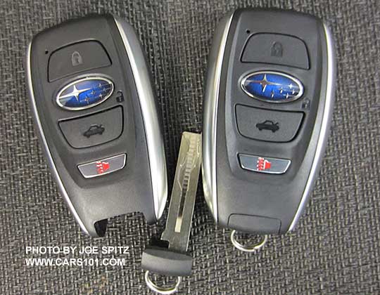 2016 Subaru WRX and STI two pushbutton start keyless access proximity key fobs